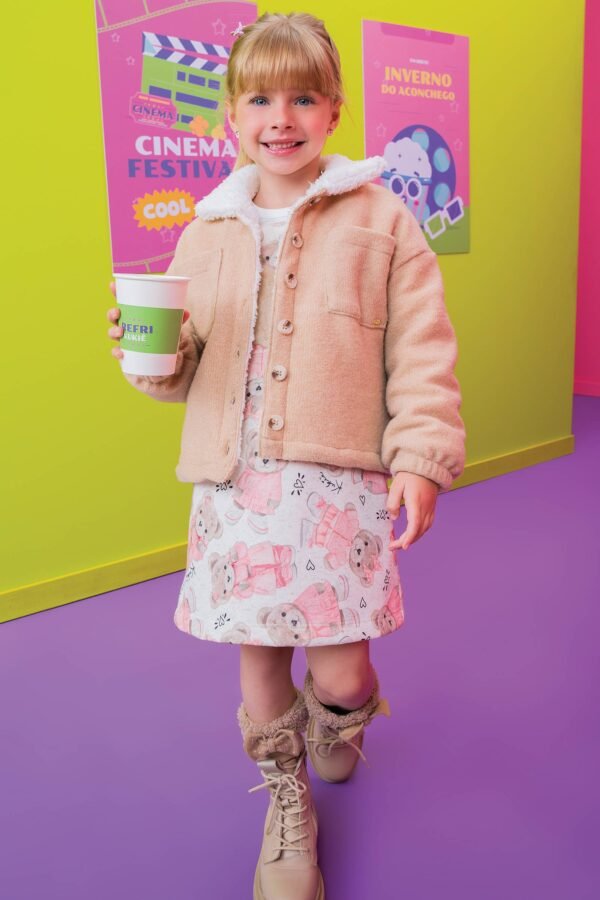 Polaina em Pelo Carneirinho e Ribana 2x1 70741 Kukiê