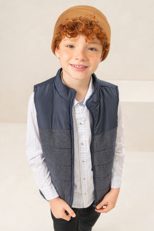 Colete Puffer em Nylon 70756 LucBoo