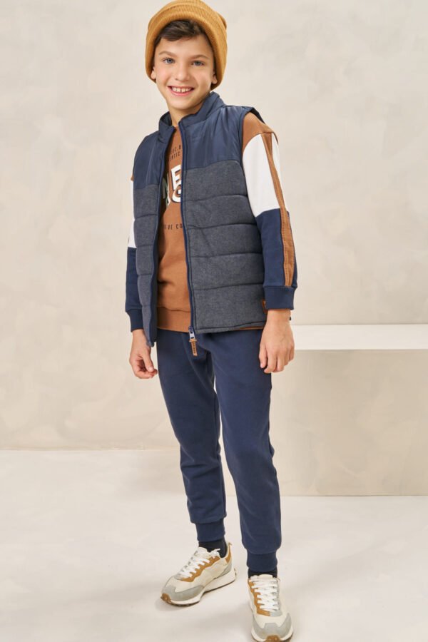 Colete Puffer em Nylon 70756 LucBoo