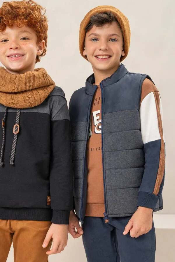 Colete Puffer em Nylon 70756 LucBoo