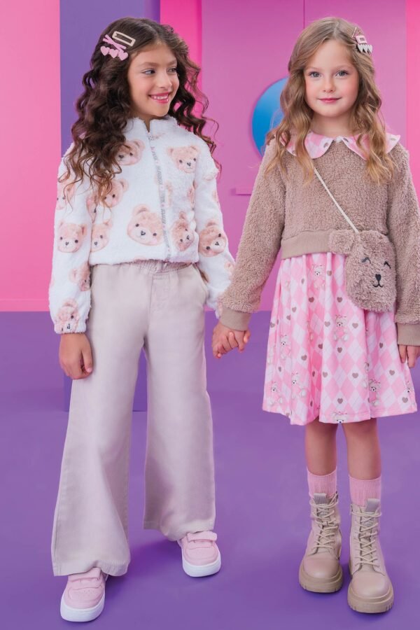 Calça Wide Leg em Sarja 70996 Kukiê