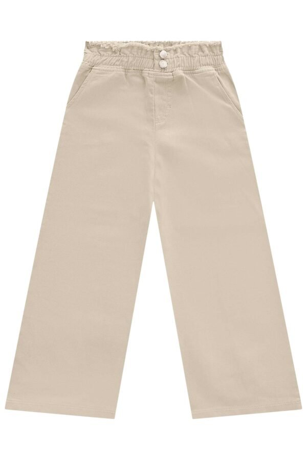 Calça Wide Leg em Sarja 70996 Kukiê