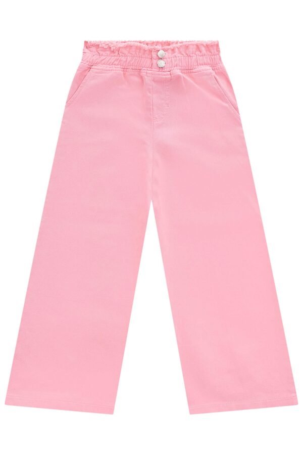 Calça Wide Leg em Sarja 70996 Kukiê