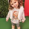 Trio de Bata em Malha Comfy e Legging em Termoskin e Colete em Pelo Carneirinho 71711 Kukiê