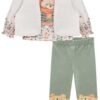 Trio de Bata em Malha Comfy e Legging em Termoskin e Colete em Pelo Carneirinho 71711 Kukiê
