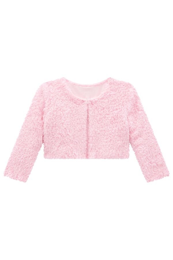 Vestido em Termoskin e Bolero em Pelo Carneirinho 72309 Kukiê