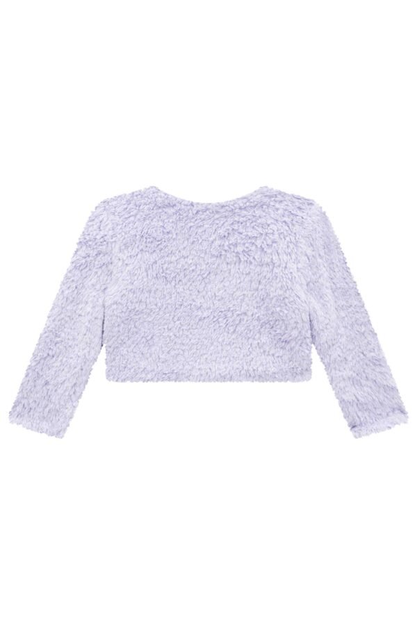 Vestido em Termoskin e Bolero em Pelo Carneirinho 72309 Kukiê