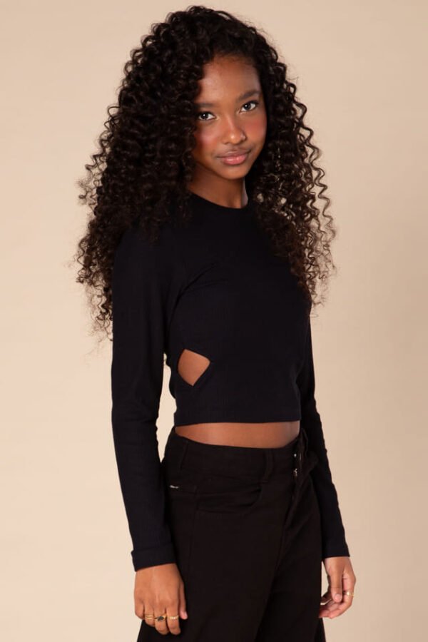 Blusa Cropped em Canelado Mauí 71548 Lilimoon