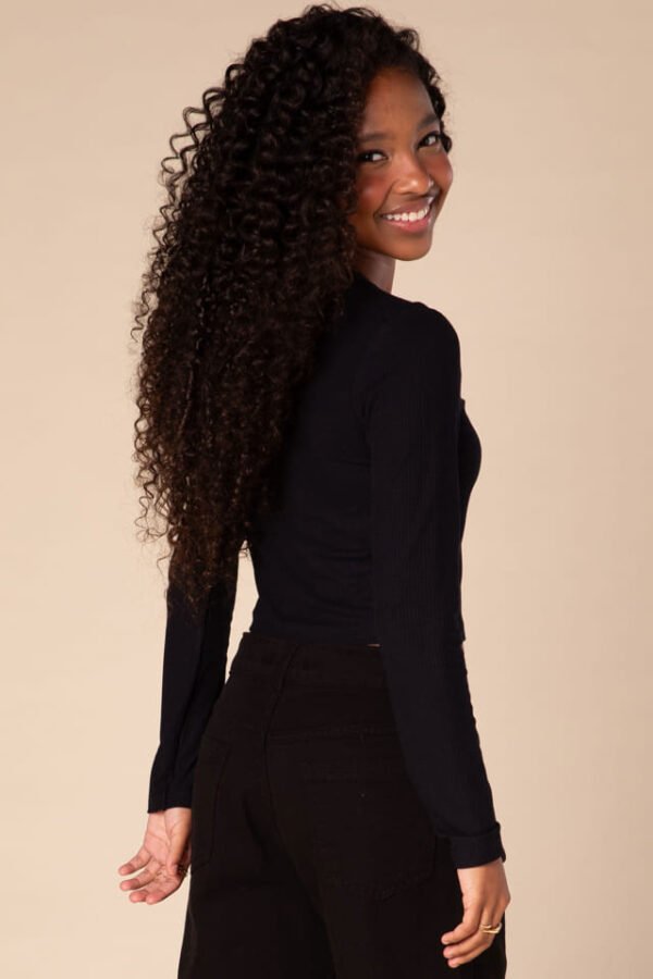 Blusa Cropped em Canelado Mauí 71548 Lilimoon