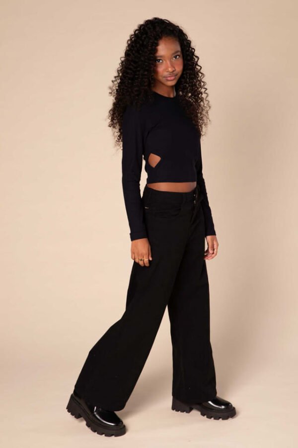 Blusa Cropped em Canelado Mauí 71548 Lilimoon