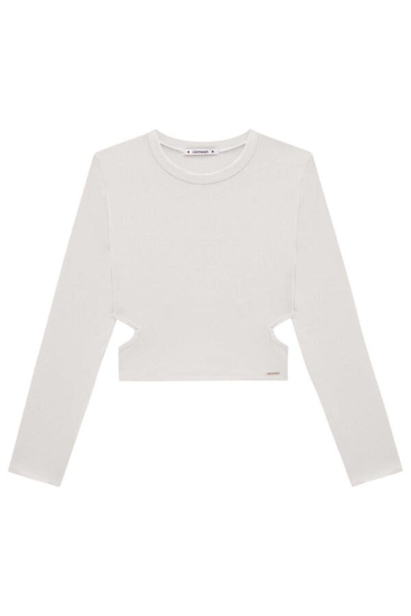 Blusa Cropped em Canelado Mauí 71548 Lilimoon