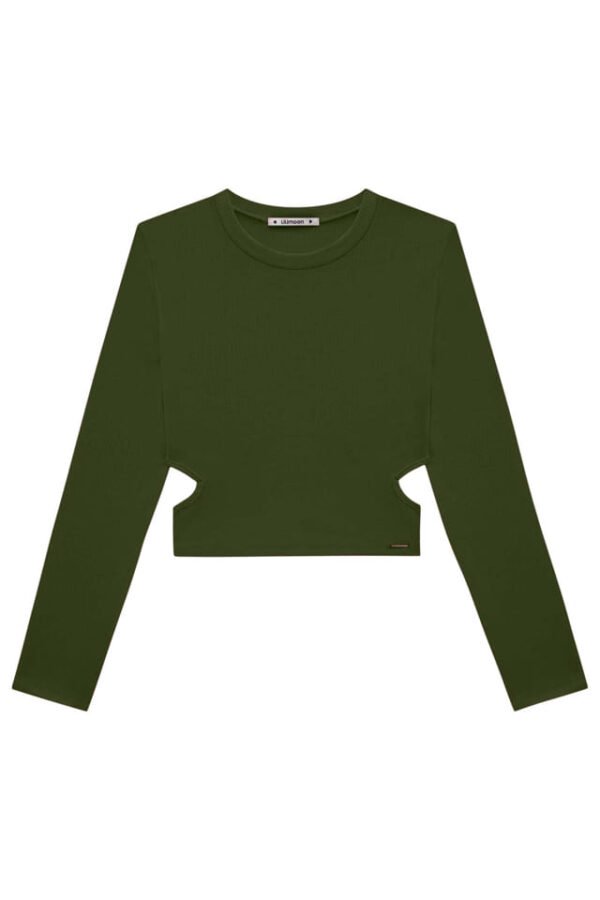 Blusa Cropped em Canelado Mauí 71548 Lilimoon