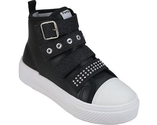 726016000 TENIS PAMPILI Tênis Infantil Feminino Cano Médio Pampili Max Strass
