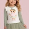 Vestido Ursa de Manga Longa Petit Cherie